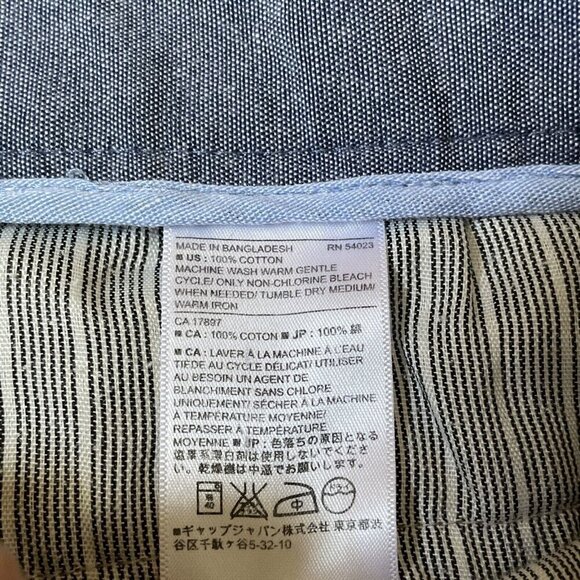 Banana Republic Emerson Chino Pants Mens Size 36 x 30.5 Khaki Flat Front Preppy - Picture 15 of 15